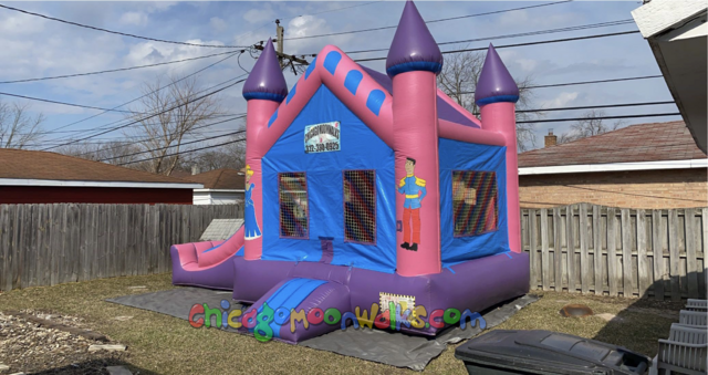 Princess Combo Bounce House rental Chicago IL