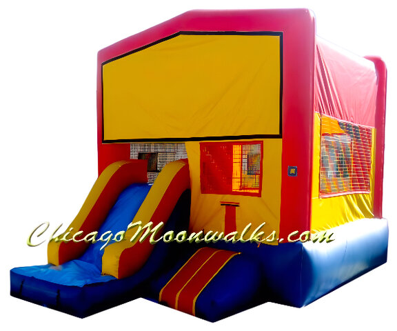 Combo Bounce House Moonwalk Inflatable Rental in Chicago Illinois and Suburbs 