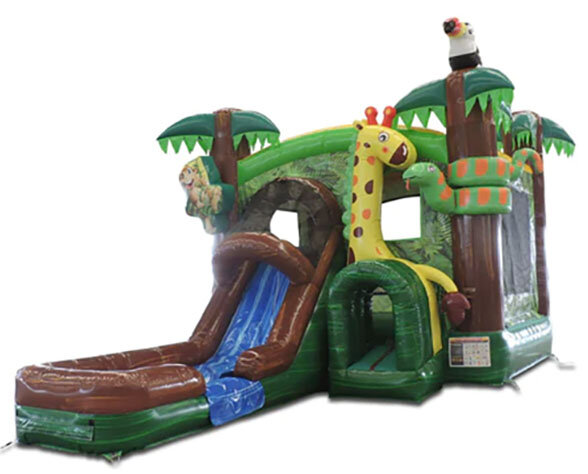 Jungle Bounce House Wet Combo Water Slide Rental