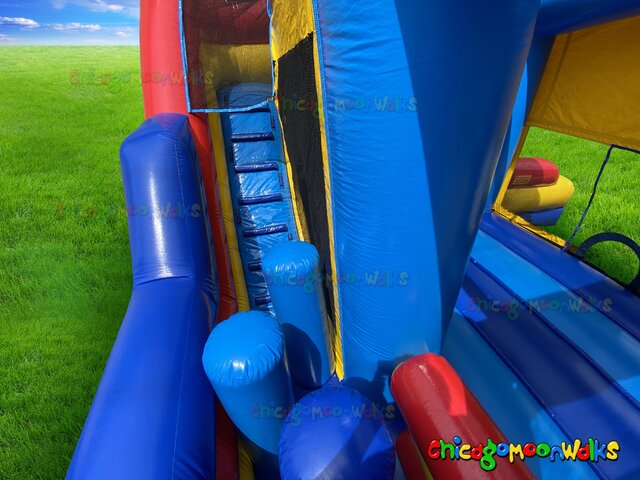 combo inflatable rental Chicago with big slide block party