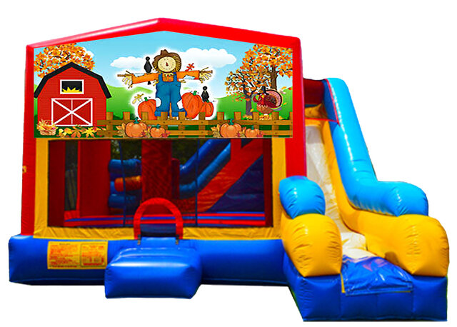 Scarecrow Bounce House Combo Rental Chicago Pumpkin Patches