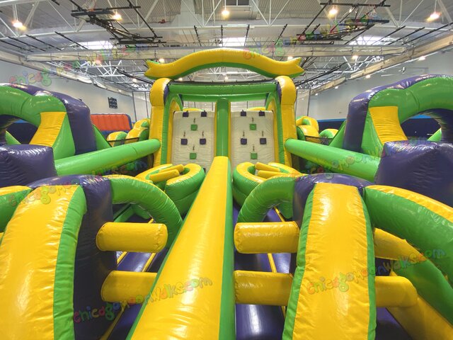 Obstacle course rental for block parties and summer camps