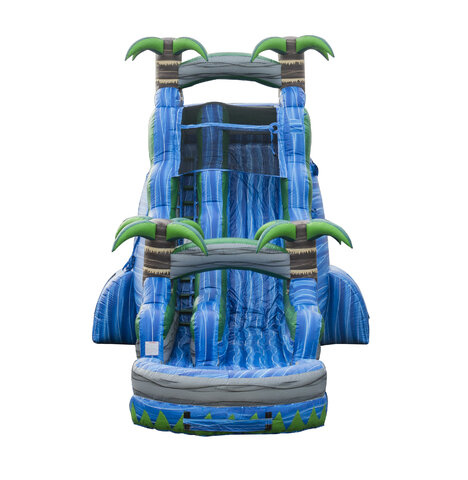Blue Crush 22 ft Inflatable Water Slide Rental Chicago IL