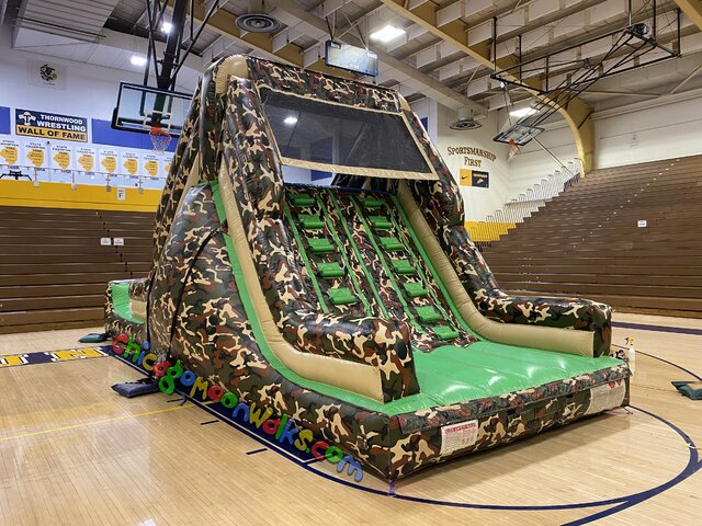 Camo Military Inflatable Camouflage Dry Slide Rental Chicago IL