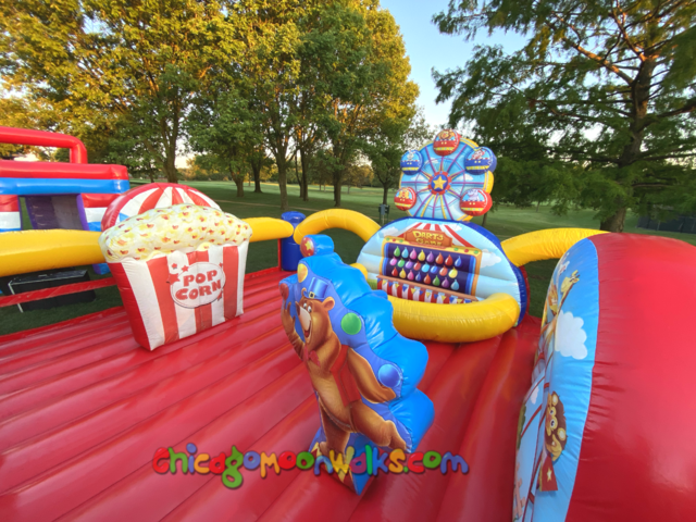 Carnival Toddler Playground Inflatable Rental Chicago slide obstacle Bounce House