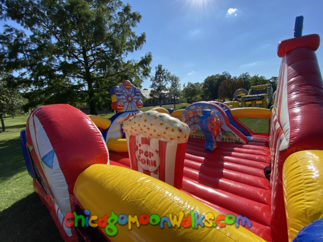 Carnival Toddler Playground Inflatable Rental Chicago IL Bounce House popcorn