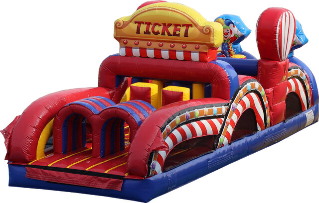 Chicago Circus Carnival Inflatable Obstacle Course Rental