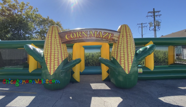 Corn Maze Carnival Inflatable Maze Rental Chicago Moonwalks Bounce House IL