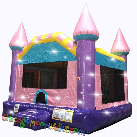 Dazzling Castle Inflatable Jumper Rental Chicago IL