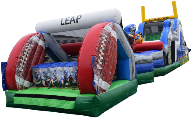 Football Camp Obstacle Course Inflatable Rental Chicago