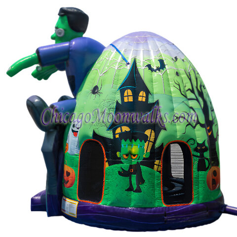Frankenstein Manor Halloween Inflatable Bounce House Rental Chicago