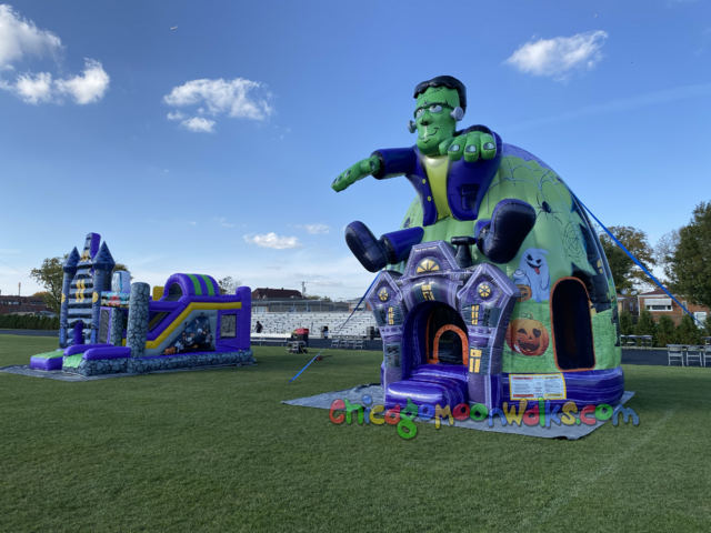 Frankenstein halloween bounce house rental Chicago