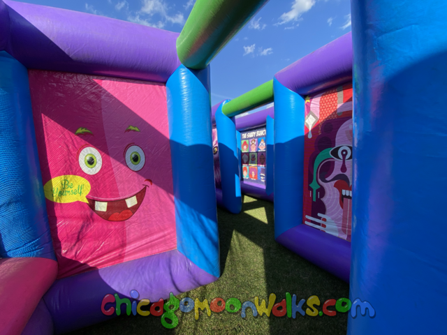 Fun house inflatable maze rental Chicago IL circus