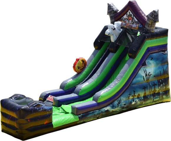 Halloween Haunted Hill Slide Inflatable Rental Chicago