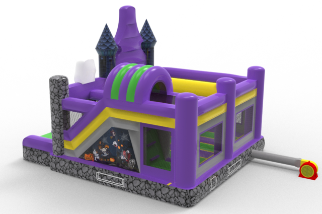 Inflatable Halloween Haunted Mansion Bounce House Rental Chicago