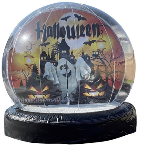 Spooktastic Halloween Photo Snow Globe Rental Chicago Halloween Inflatable Party Booth