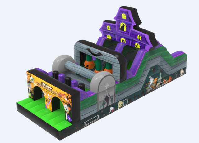 Halloween Trick or Treat Obstacle Course Inflatable Rental Chicago