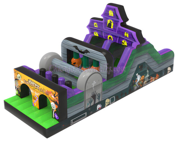 Halloween Trick or Treat Obstacle Course Inflatable Rental Chicago