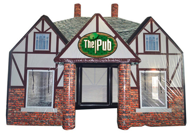 Inflatable Pub Tavern Rental in Chicago Clubhouse Oktoberfest Irish tavern British pub German brew haus 