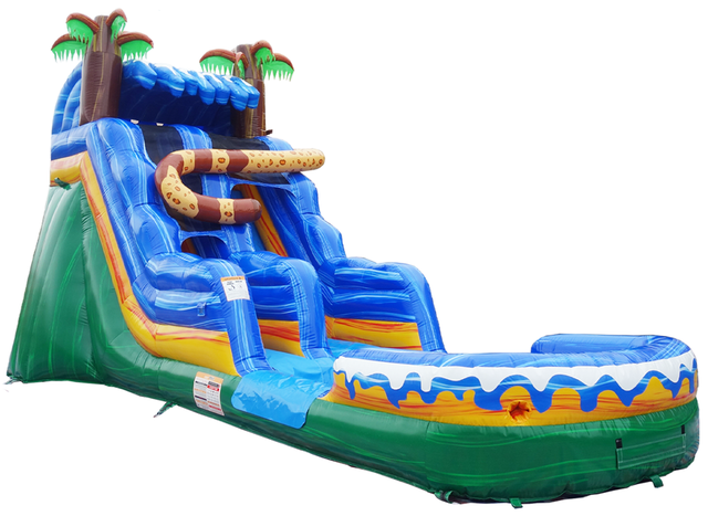 Jungle Jaguar Inflatable Water Slide Rental Chicago IL