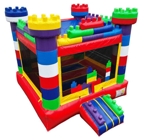 Lego Blocks Jumper Bounce House Moonwalk Inflatable Bouncy Castle Rental in Chicago IL
