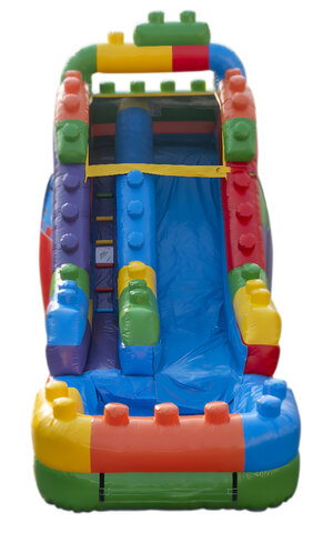 Lego Megablock Inflatable Water Slide Rental Chicago IL