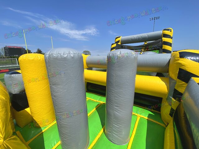 Nuclear Obstacle course rental Chicago IL with slide