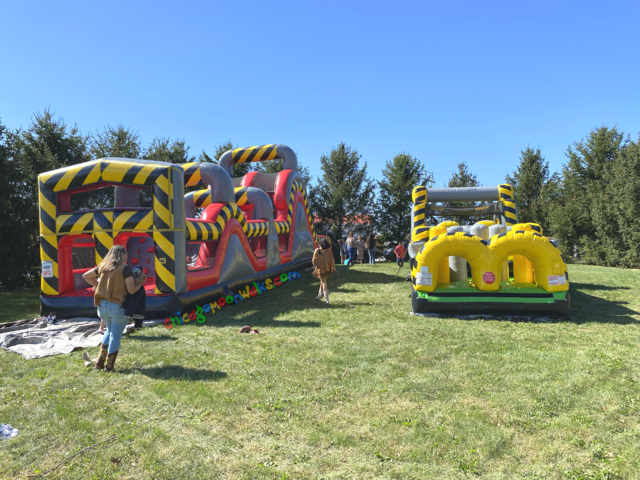 Rally run obstacle course block party rental Chicago