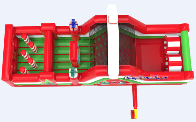Santa's Workshop Obstacle Course Holiday Christmas Rental Chicago