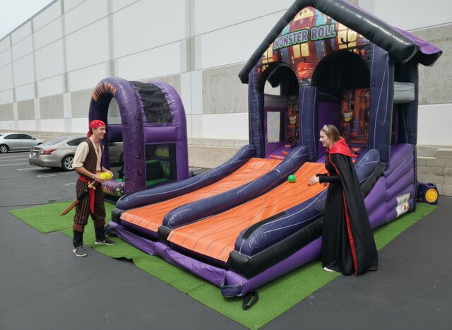 Monster Roll Skee Ball Inflatable Game Rental Chicago