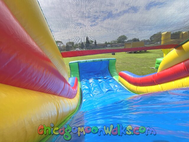 Sports obstacle course rental Chicago IL soccer basketball