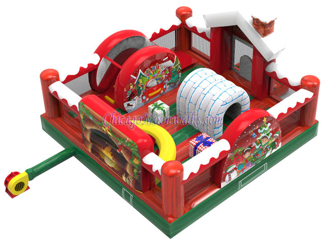 Tiny Tots Winter Village Playground Inflatable Rental Chicago