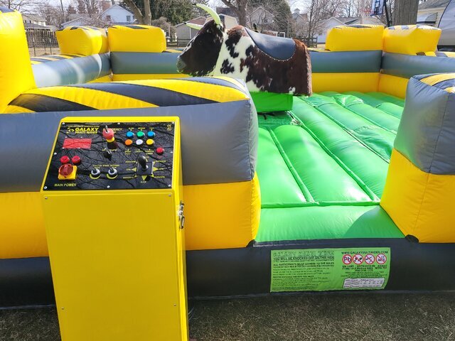 Toxic Themed Mechanical Bull Rentals in Chicago IL and Illinois