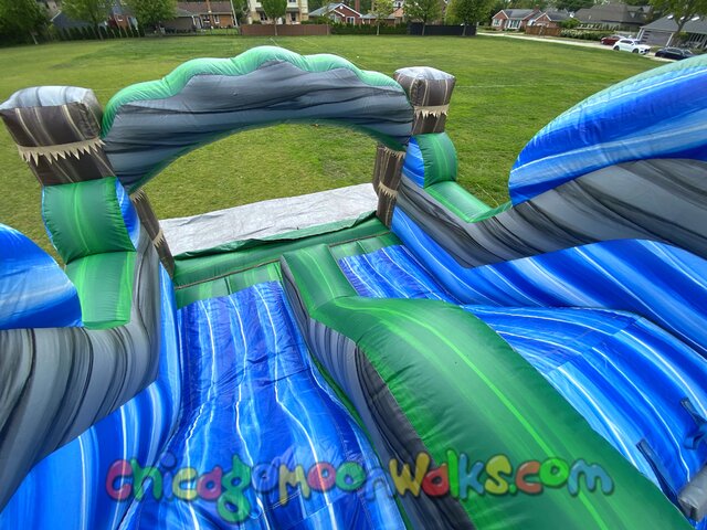 Tropical Slide obstacle course rental Chicago