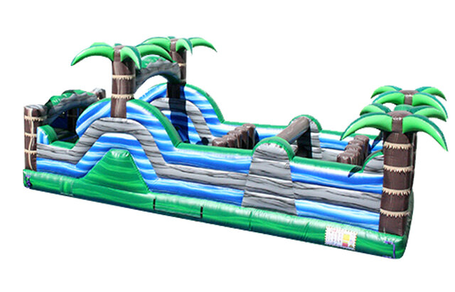 Tropical Luau Obstacle Course Inflatable Rental Chicago IL