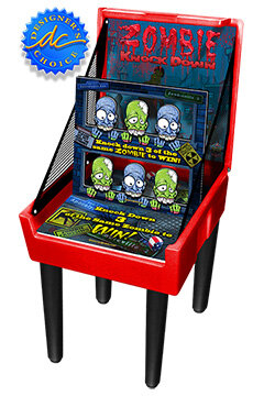 Halloween Zombie Head Knockdown Carnival Game Rentals in Chicago IL