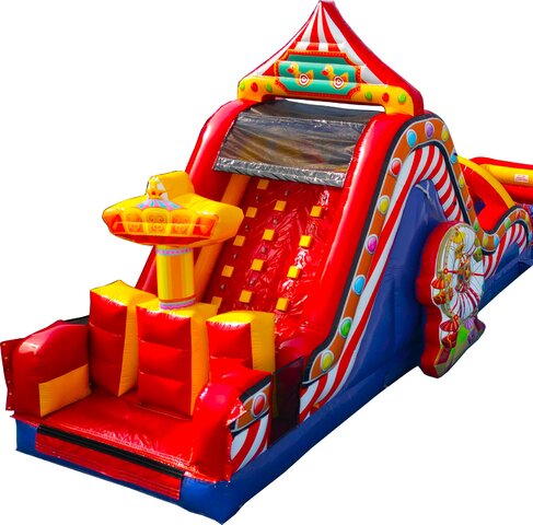 Mega Circus Carnival Iinflatable Slide Rental Chicago IL