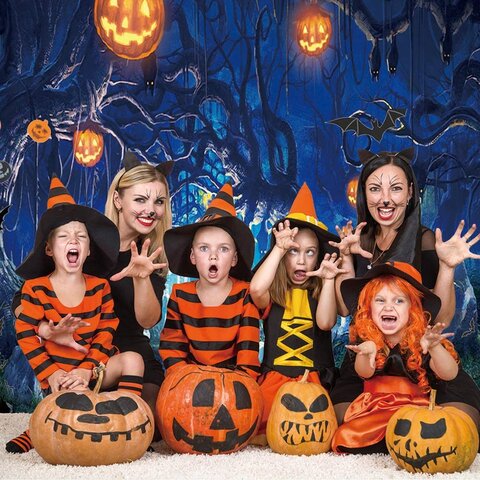 Halloween Photo Backdrop Rental Chicago Moonwalks