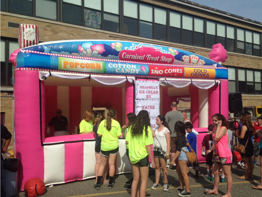 Chicago Inflatable Carnival Treat Concession Booth Rental Attention Getter