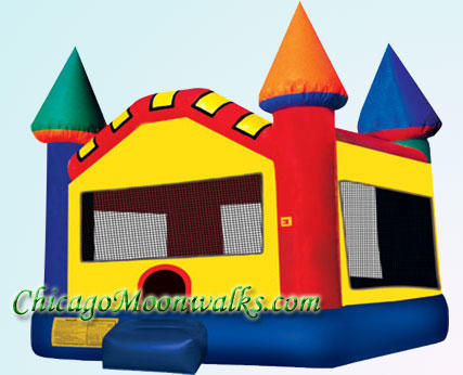 Castle Moonwalk Jumper Rental Chicago Moonwalks Inflatable