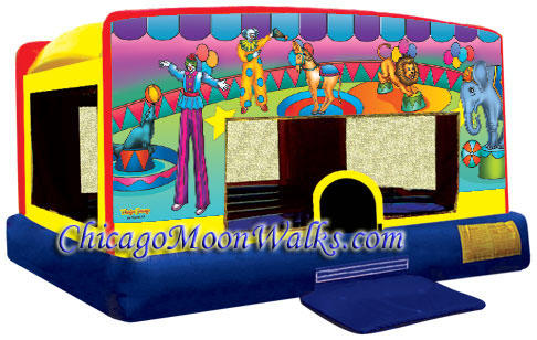 Circus Indoor Bounce House Inflatable Rental Chicago Illinois Moonwalks Party Bouncy Castle