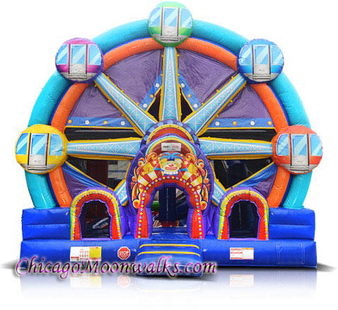 Ferris Wheel Rental Chicago, Bounce House Combo Carnival Theme, Chicago Moonwalks