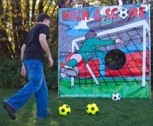 Sports Kick Soccer Frame Game Rental Chicago IL 