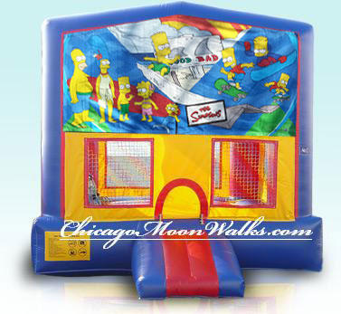 Simpsons Inflatable Bounce House Rental Chicago Moonwalks