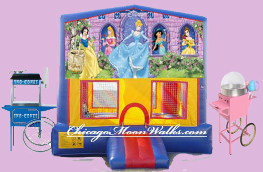 Disney Princess Inflatable Bounce House Party Package Rental Chicago