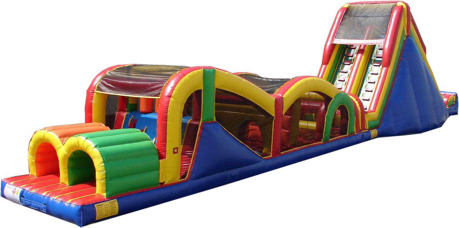 Extreme Rush 77 ft Obstacle Course Rental Chicago, Inflatable Obstacle