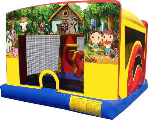 My Little Farm Indoor Bounce House Inflatable Rental Chicago Illinois Moonwalks Party Bouncy Castle