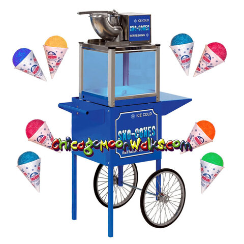 Chicago Snow Cone Machine Rental With Cart, and Supplies Chicago Illinois Rental