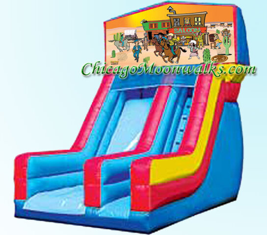  Western Cowboy Slide Inflatable Rental Chicago Illinois Bounce House Moonwalks
