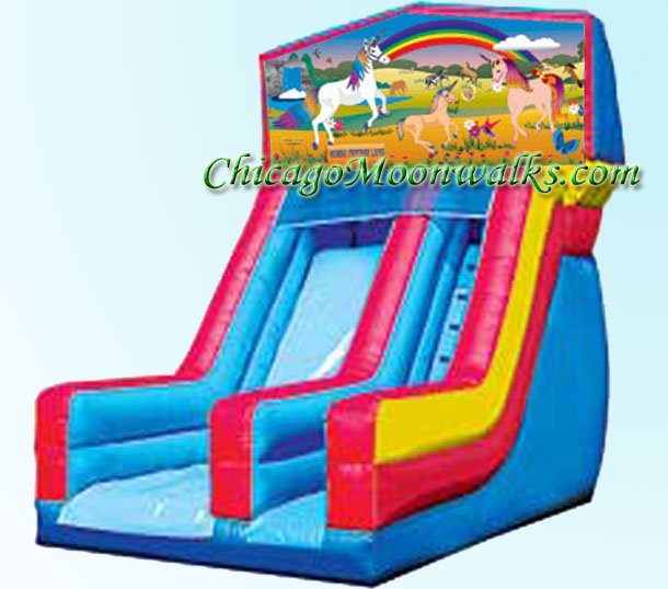 Unicorn Slide Inflatable Rental Chicago Illinois Party Rental